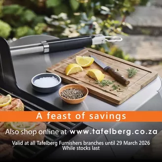 Tafelberg Furnishers catalogue | A Feast Of Savings | 2026-03-19T00:00:00.000Z - 2026-03-29T00:00:00.000Z