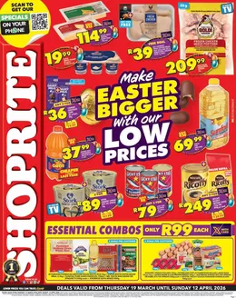 Shoprite catalogue | Shoprite Easter Deals Eastern Cape 19 March- 12 April | 2026-03-19T00:00:00.000Z - 2026-04-12T00:00:00.000Z
