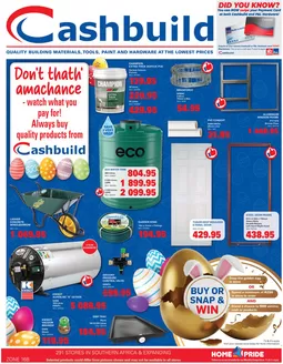 Cashbuild catalogue | Great discounts on selected products | 2026-03-23T00:00:00.000Z - 2026-04-06T00:00:00.000Z