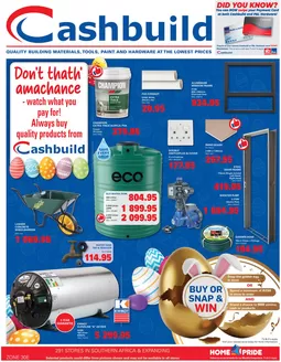 Cashbuild catalogue in Kwaggafontein | Offers for bargain hunters | 2026-03-23T00:00:00.000Z - 2026-04-06T00:00:00.000Z