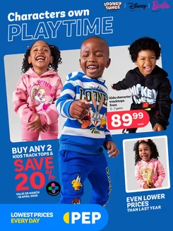 PEP catalogue | Characters own playtime | 2026-03-25T00:00:00.000Z - 2026-04-18T00:00:00.000Z