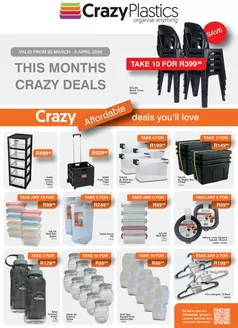 Crazy Plastics catalogue in Carolina | Crazy Plastics weekly specials | 2026-03-25T00:00:00.000Z - 2026-04-08T00:00:00.000Z