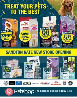 Checkers Hyper catalogue | Petshop Science Sandton Gate Store Opening 26 March | 2026-03-25T00:00:00.000Z - 2026-04-12T00:00:00.000Z
