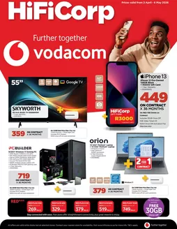 HiFi Corp catalogue in Hillcrest | Current bargains and offers | 2026-04-02T00:00:00.000Z - 2026-05-06T00:00:00.000Z