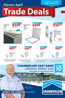 Chamberlain catalogue in Middelburg (Mpumalanga) | Trade Deals | 2026-04-01T00:00:00.000Z - 2026-04-30T00:00:00.000Z