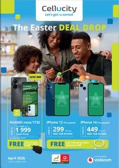 Cellucity catalogue in Secunda | The Easter Deal Drop | 2026-04-02T00:00:00.000Z - 2026-05-06T00:00:00.000Z