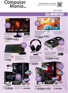 Computer Mania catalogue in Secunda | Computer Mania Gaming | 2026-04-02T00:00:00.000Z - 2026-04-30T00:00:00.000Z
