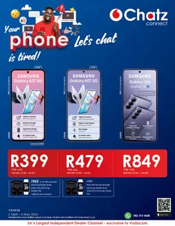 Chatz Connect catalogue in Secunda | Your Phone Is Tired! Let's Chat | 2026-04-02T00:00:00.000Z - 2026-05-06T00:00:00.000Z