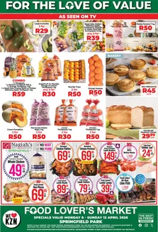 Food Lover's Market catalogue in Elliot | Springfield Park - 6 - 12 April 2026 | 2026-04-05T00:00:00.000Z - 2026-04-12T00:00:00.000Z
