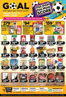 Goal Supermarket catalogue in Lichtenburg | Goal Supermarket weekly specials | 2026-04-09T00:00:00.000Z - 2026-04-23T00:00:00.000Z