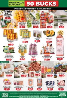 Food Lover's Market catalogue | Inland R50 Buck Wednesday 15 April 2026 | 2026-04-14T00:00:00.000Z - 2026-04-15T00:00:00.000Z