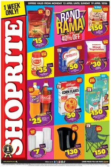 Shoprite catalogue in | Shoprite Rand a Rama Gauteng 13 April - 19 April | 2026-04-13T00:00:00.000Z - 2026-04-19T00:00:00.000Z