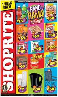 Shoprite catalogue in | Shoprite Rand a Rama KwaZulu-Natal 13 April - 19 April | 2026-04-13T00:00:00.000Z - 2026-04-19T00:00:00.000Z