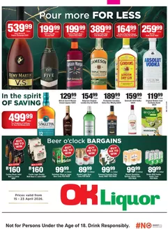 OK Liquor catalogue | New offers to discover | 2026-04-15T00:00:00.000Z - 2026-04-23T00:00:00.000Z
