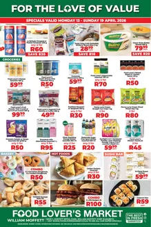 Food Lover's Market catalogue in Saldanha | William Moffett - 13 - 19 April 2026 | 2026-04-12T00:00:00.000Z - 2026-04-19T00:00:00.000Z