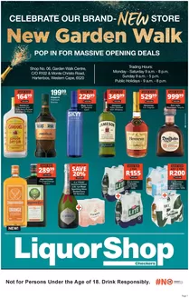 Checkers Hyper catalogue in Strand | Checkers LiquorShop Garden Walk Store Opening 16 April | 2026-04-15T00:00:00.000Z - 2026-05-03T00:00:00.000Z