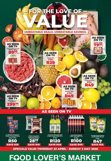 Food Lover's Market catalogue in  | For the Love of Value River Quarter 23April 3 May 2026 | 2026-04-22T00:00:00.000Z - 2026-05-03T00:00:00.000Z