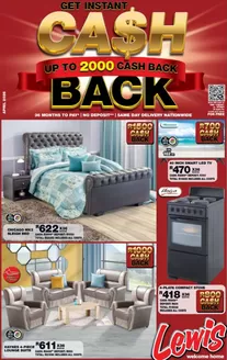 Lewis catalogue | Cash Back | 2026-04-22T00:00:00.000Z - 2026-05-10T00:00:00.000Z