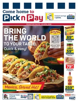 Pick n Pay catalogue in  | Bring The World To Your Table. | 2026-04-22T00:00:00.000Z - 2026-04-23T00:00:00.000Z