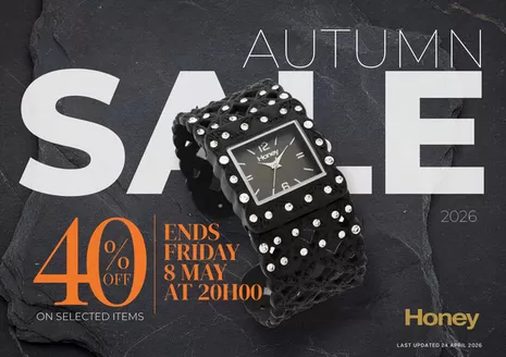 Honey Fashion Accessories catalogue | Autumn Sale 2026 LESS 40 11 | 2026-04-24T00:00:00.000Z - 2026-05-08T00:00:00.000Z