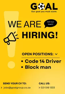 Goal Supermarket catalogue in Queensburgh | Save now with our deals | 2026-04-24T00:00:00.000Z - 2026-05-08T00:00:00.000Z