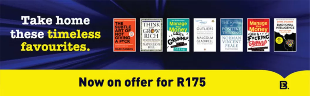 Exclusive Books catalogue in Queensburgh | Exclusive Books Sale | 2026-04-24T00:00:00.000Z - 2026-05-08T00:00:00.000Z