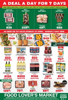 Food Lover's Market catalogue | Weskus Mall - 7 Day Deals - 27 Apr - 03 May | 2026-04-26T00:00:00.000Z - 2026-05-03T00:00:00.000Z