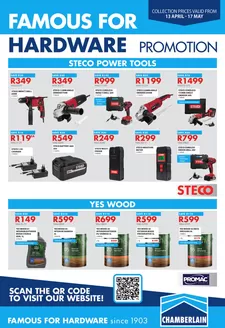 Chamberlain catalogue | Famous For Hardware Promotion | 2026-05-04T00:00:00.000Z - 2026-05-17T00:00:00.000Z