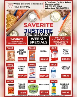 Saverite catalogue in Dutywa | Weekly Specials | 2026-05-04T00:00:00.000Z - 2026-05-10T00:00:00.000Z