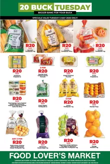 Food Lover's Market catalogue | Inland - R20 Buck Tuesday - 5 May 2026 | 2026-03-16T00:00:00.000Z - 2026-05-05T00:00:00.000Z