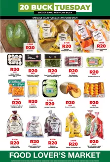Food Lover's Market catalogue | WC - R20 Buck Tuesday - 5 May 2026 | 2026-05-04T00:00:00.000Z - 2026-05-05T00:00:00.000Z