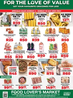 Food Lover's Market catalogue | Castle Gate - 4 - 10 May 2026 | 2026-05-03T00:00:00.000Z - 2026-05-10T00:00:00.000Z