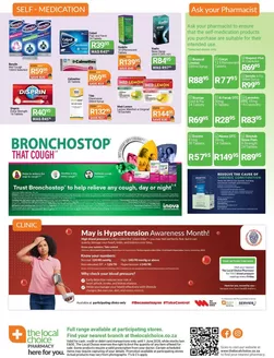The Local Choice Pharmacy catalogue in Ga-Shongwane | Current deals and offers | 2026-05-06T00:00:00.000Z - 2026-06-01T00:00:00.000Z
