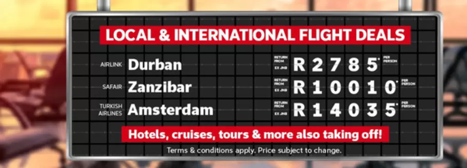 Flight Centre catalogue in Sandton | Flight Centre Promo | 2026-05-06T00:00:00.000Z - 2026-05-31T00:00:00.000Z