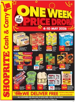 Shoprite catalogue | Shoprite Cash Carry One Week Price Drop Philippi 4 May - 10 May | 2026-05-04T00:00:00.000Z - 2026-05-10T00:00:00.000Z
