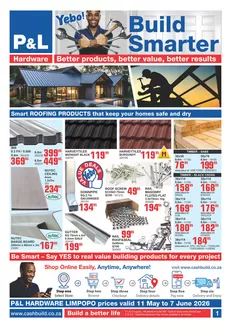 Cashbuild catalogue | Attractive special offers for everyone | 2026-05-11T00:00:00.000Z - 2026-06-07T00:00:00.000Z