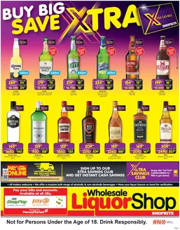 Shoprite LiquorShop catalogue | Shoprite Wholesale LiquorShop Savings Selected Stores - 11 to 24 May | 2026-05-11T00:00:00.000Z - 2026-05-24T00:00:00.000Z