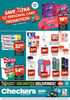 Checkers Hyper catalogue in Cullinan | Checkers Personal Care Promotion 11 May | 2026-05-10T00:00:00.000Z - 2026-05-20T00:00:00.000Z