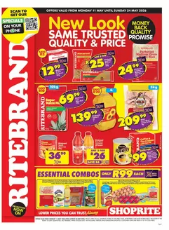 Shoprite catalogue | Shoprite Ritebrand Savings Northern Cape and Free State - 11 to 24 May | 2026-05-11T00:00:00.000Z - 2026-05-24T00:00:00.000Z
