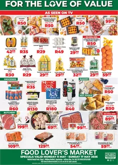 Food Lover's Market catalogue | Eastern Cape - 11 - 17 May 2026 | 2026-05-10T00:00:00.000Z - 2026-05-17T00:00:00.000Z
