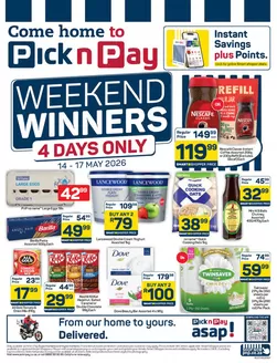 Pick n Pay catalogue | Pick n Pay Weekend Specials | 2026-05-14T00:00:00.000Z - 2026-05-17T00:00:00.000Z