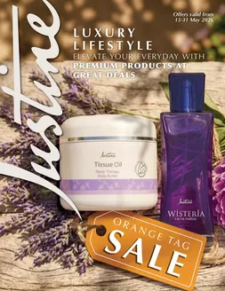 Justine catalogue in Wilderness | Justine ORANGE TAG SALE | 2026-05-15T00:00:00.000Z - 2026-05-31T00:00:00.000Z