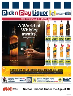 Pick n Pay Liquor catalogue | A world of whisky awaits. | 2026-05-11T00:00:00.000Z - 2026-05-24T00:00:00.000Z
