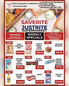 Saverite catalogue | Weekly Specials | 2026-05-18T00:00:00.000Z - 2026-05-24T00:00:00.000Z