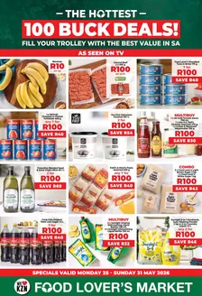 Food Lover's Market catalogue | 100Buck Kwa-Zulu Natal 25 - 31 May 2026 | 2026-05-24T00:00:00.000Z - 2026-05-31T00:00:00.000Z