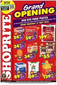 Shoprite catalogue in Sabie | Our best offers for you | 2026-05-21T00:00:00.000Z - 2026-05-24T00:00:00.000Z
