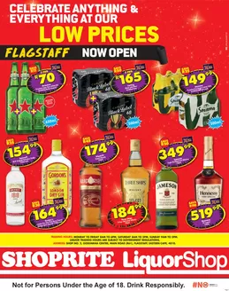 Shoprite LiquorShop catalogue | Shoprite LiquorShop Deals Store Opening Flagstaff 25 May - 7 June | 2026-05-25T00:00:00.000Z - 2026-06-07T00:00:00.000Z