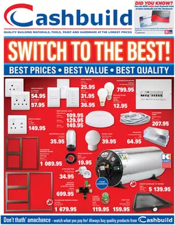 Cashbuild catalogue | Great offer for bargain hunters | 2026-05-25T00:00:00.000Z - 2026-06-08T00:00:00.000Z