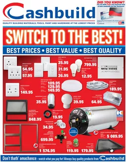 Cashbuild catalogue | Great offer for all customers | 2026-05-25T00:00:00.000Z - 2026-06-08T00:00:00.000Z