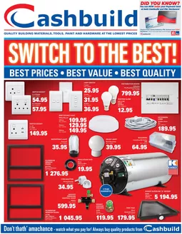 Cashbuild catalogue in Vredendal | Attractive special offers for everyone | 2026-05-25T00:00:00.000Z - 2026-06-08T00:00:00.000Z